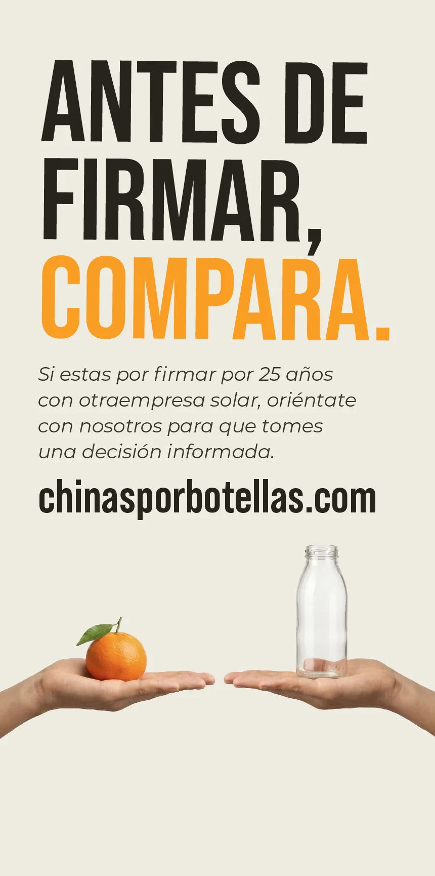 Chinas por Botellas — promoción WindMar Home